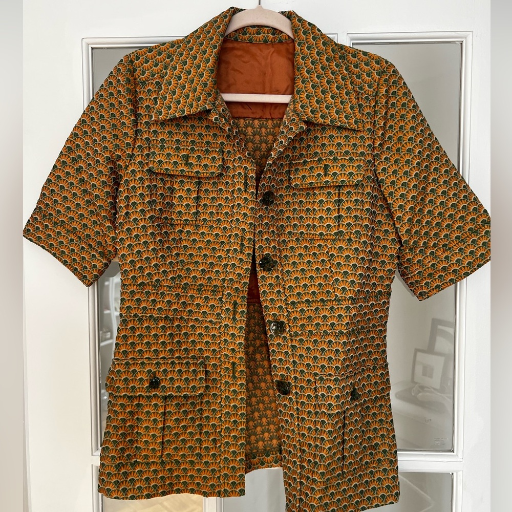 Anna Sui Utility Jacket with Floral print
